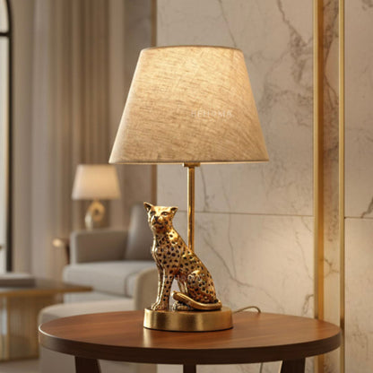 Jaguar Figurine Table Lamp