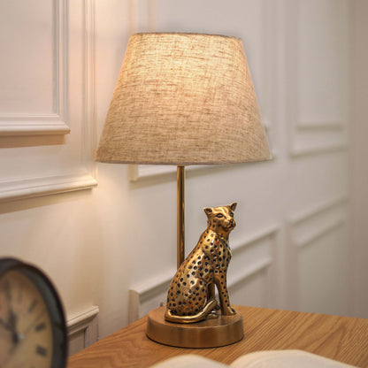 Jaguar Figurine Table Lamp