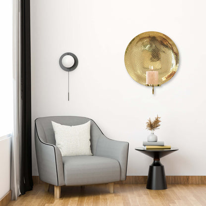 Golden Crackled Texture Wall Sconce