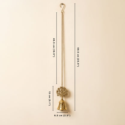 Pure Brass Kalpvriksha Hanging Bell Set