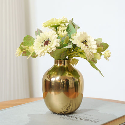 Golden Metal vase, Small