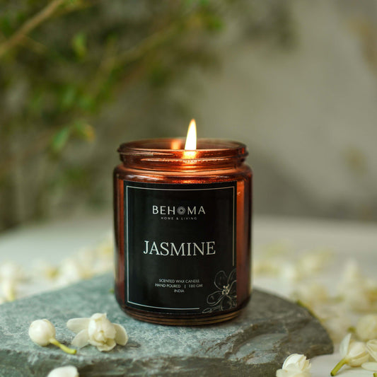 Jasmine Scented Jar Candle