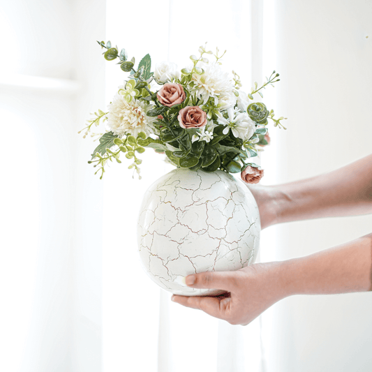 Crackled Flower vase Large