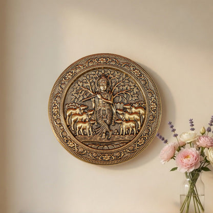 Divine Krishna Wall Plate