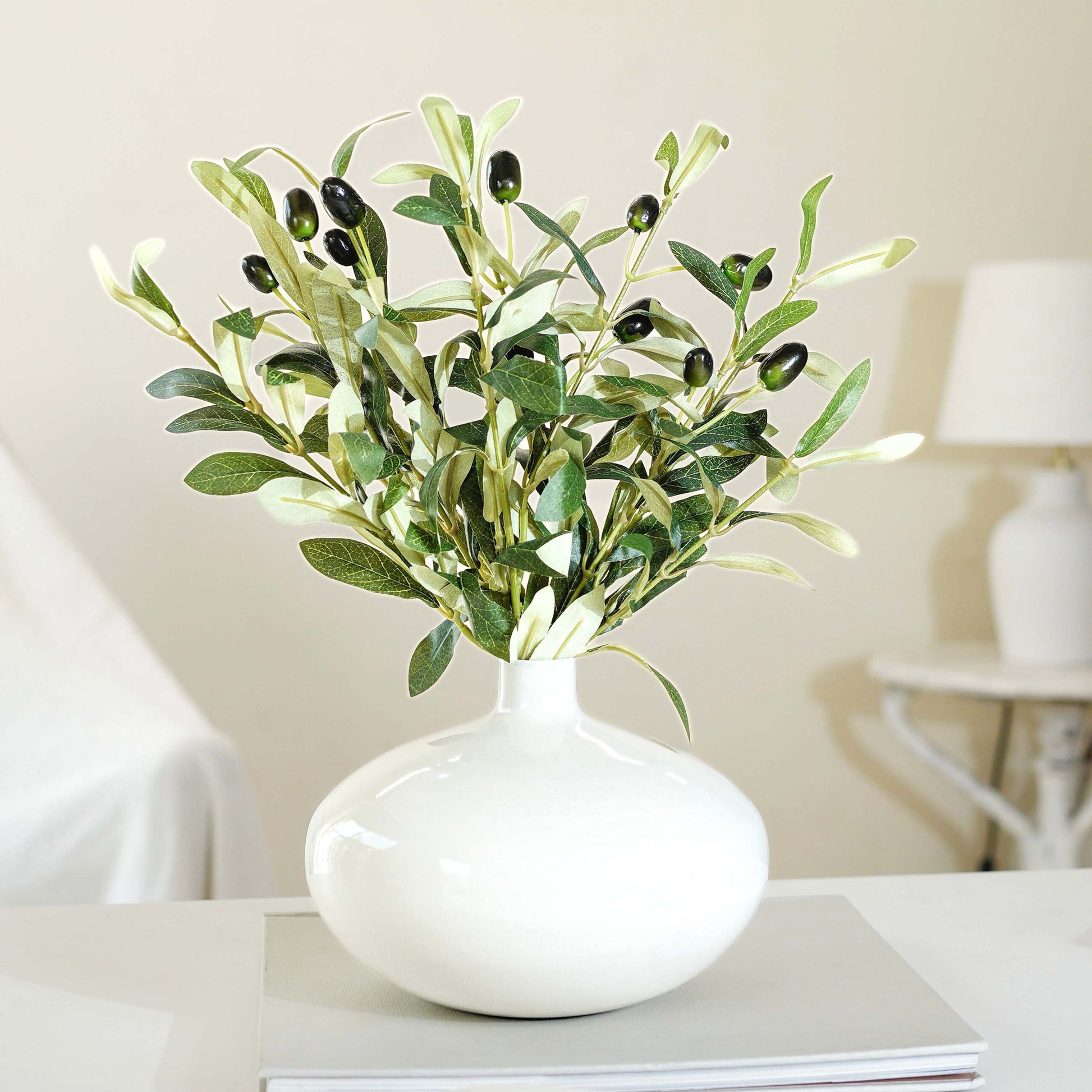 Metal Flower Vase | White - Behoma
