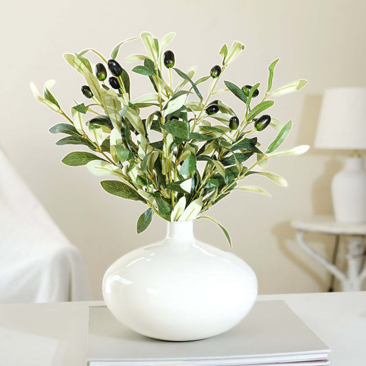 Metal Flower Vase | White - Behoma