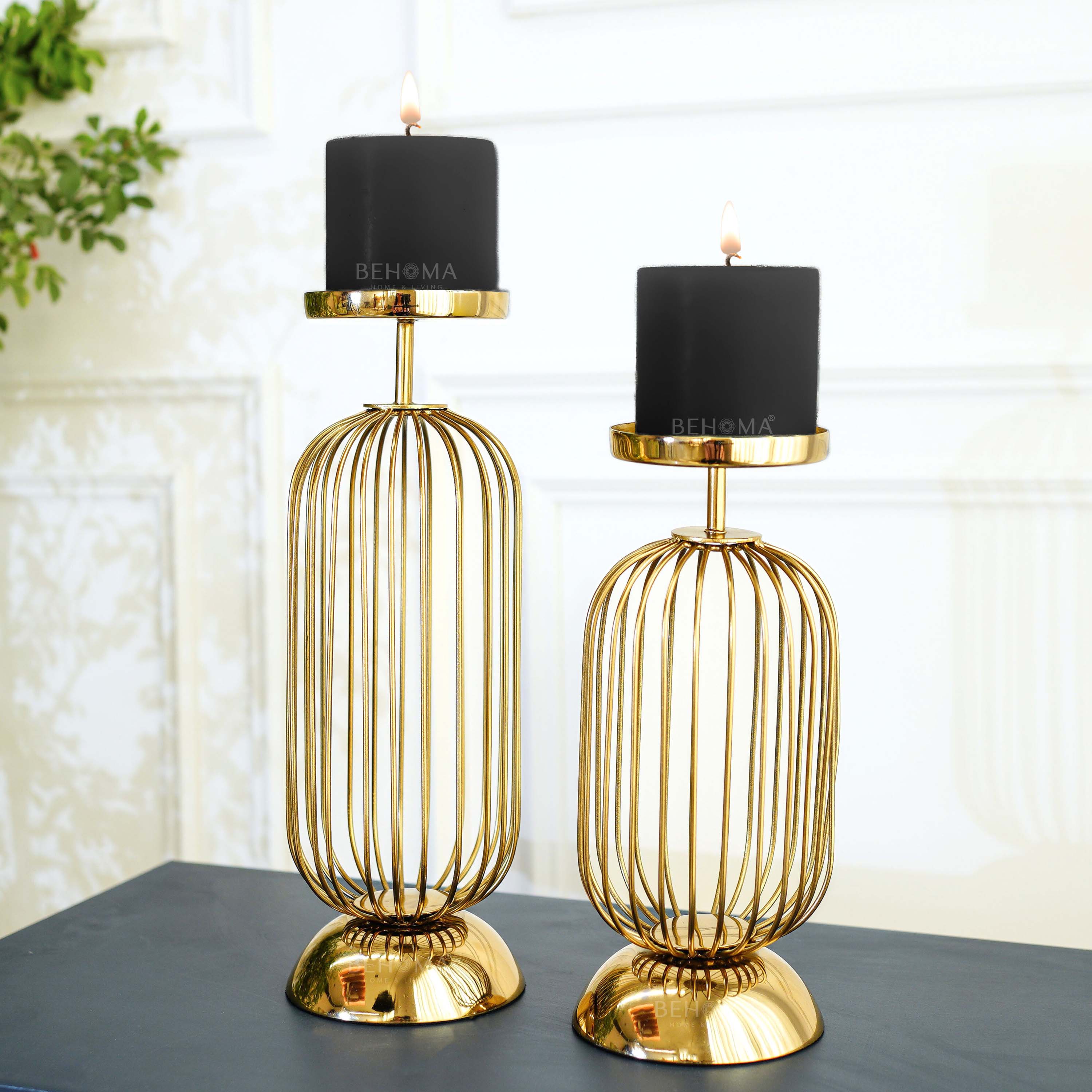Cage Candle Holder Set