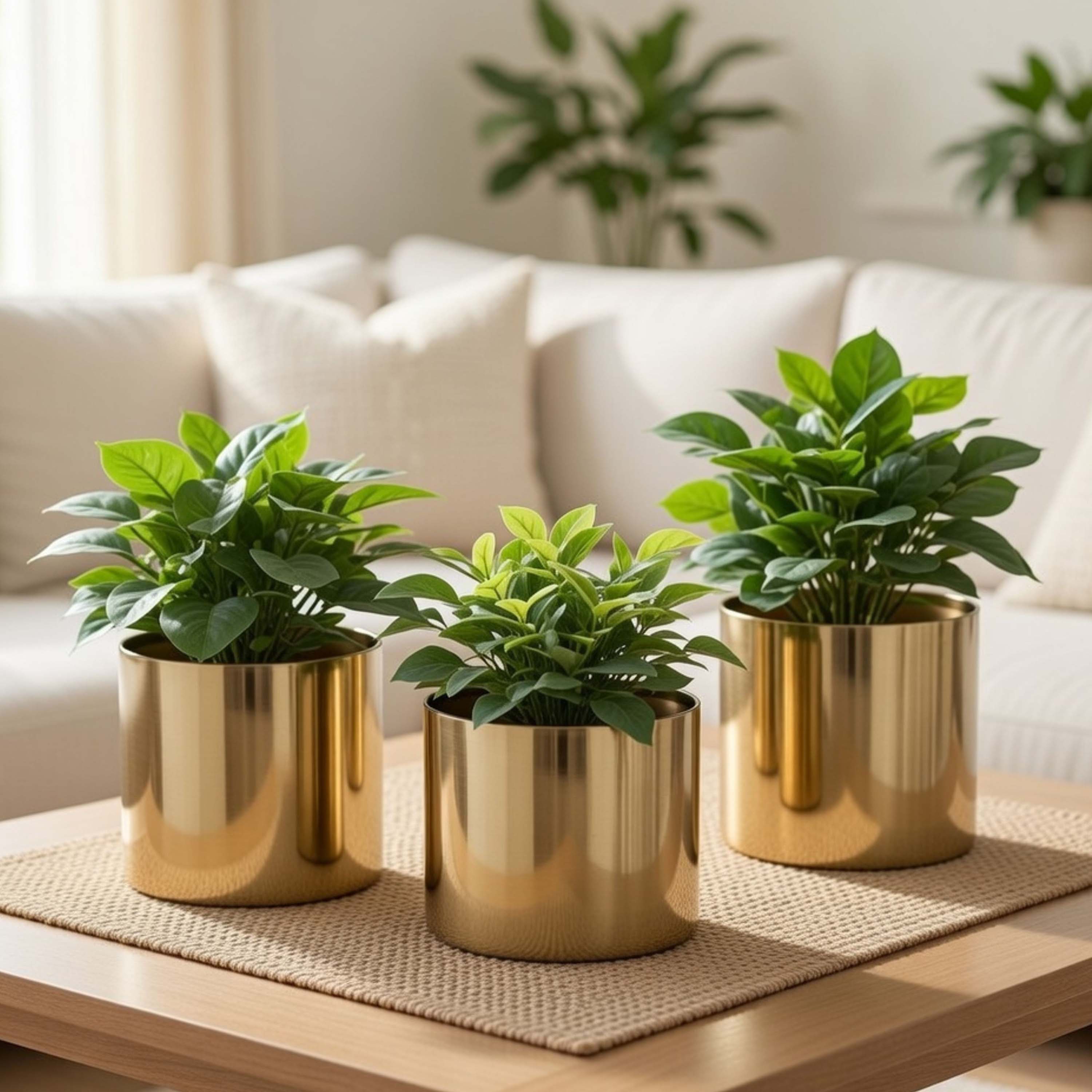 Mini Table-top Metal Planter, Set (Pot Only)