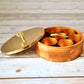 Classic Wood Masala Box - Gold