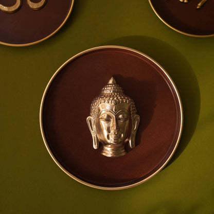 Buddha Wall Plate, 10 Inch