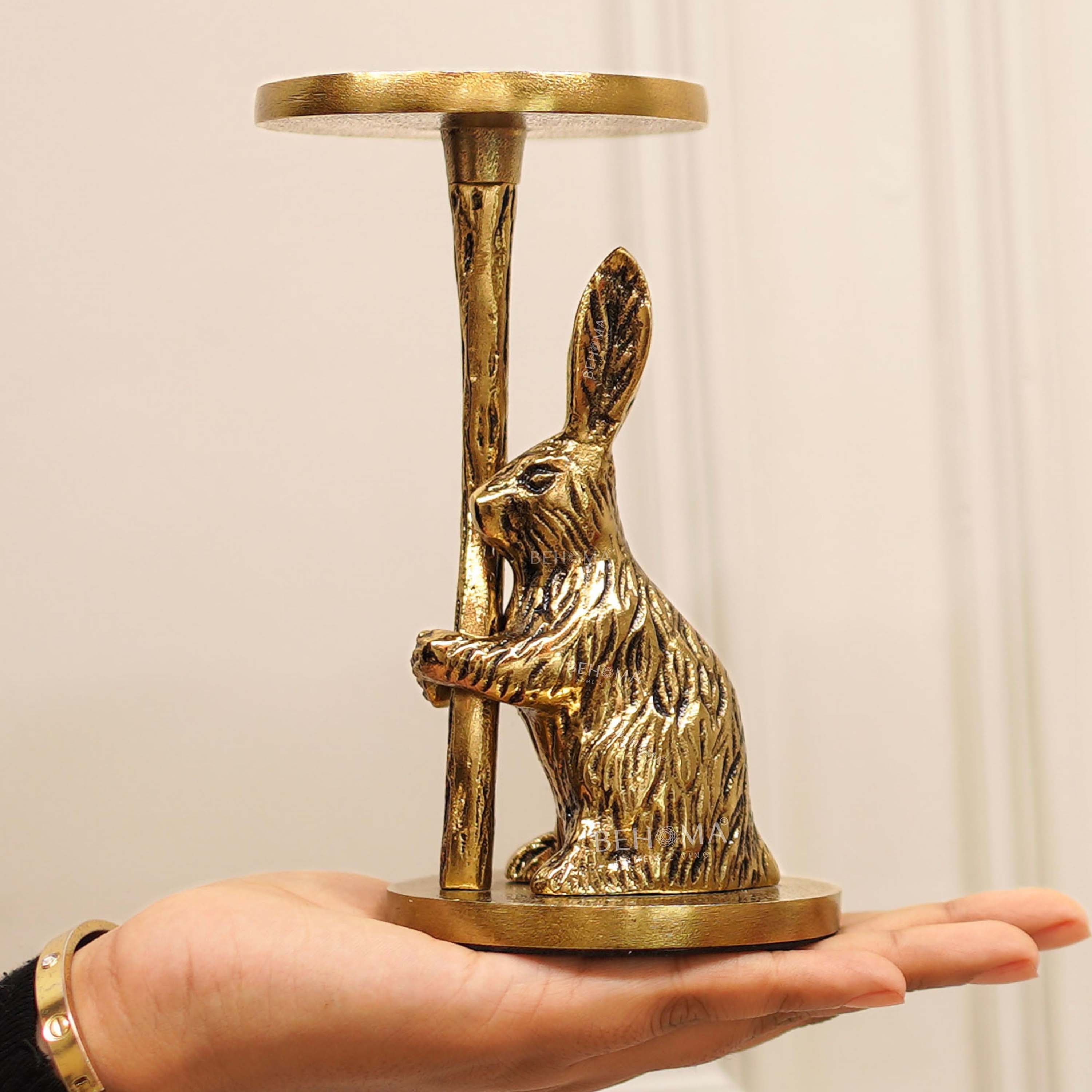 Rabbit Candle Holder, Gift, Gift for her, Christmas decor, Birthday gift, Table decor 