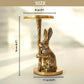 Golden Rabbit Candle Stand Set