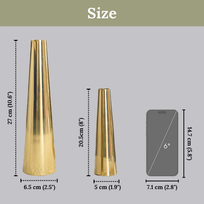 Metal Vase Set For Birthday Gift 