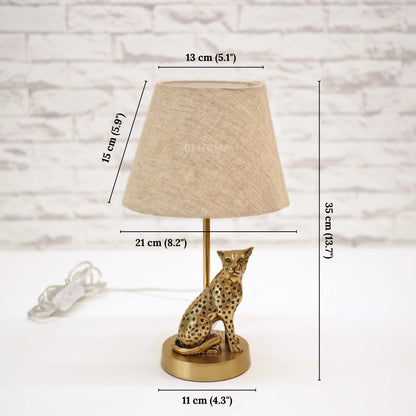 Jaguar Figurine Table Lamp