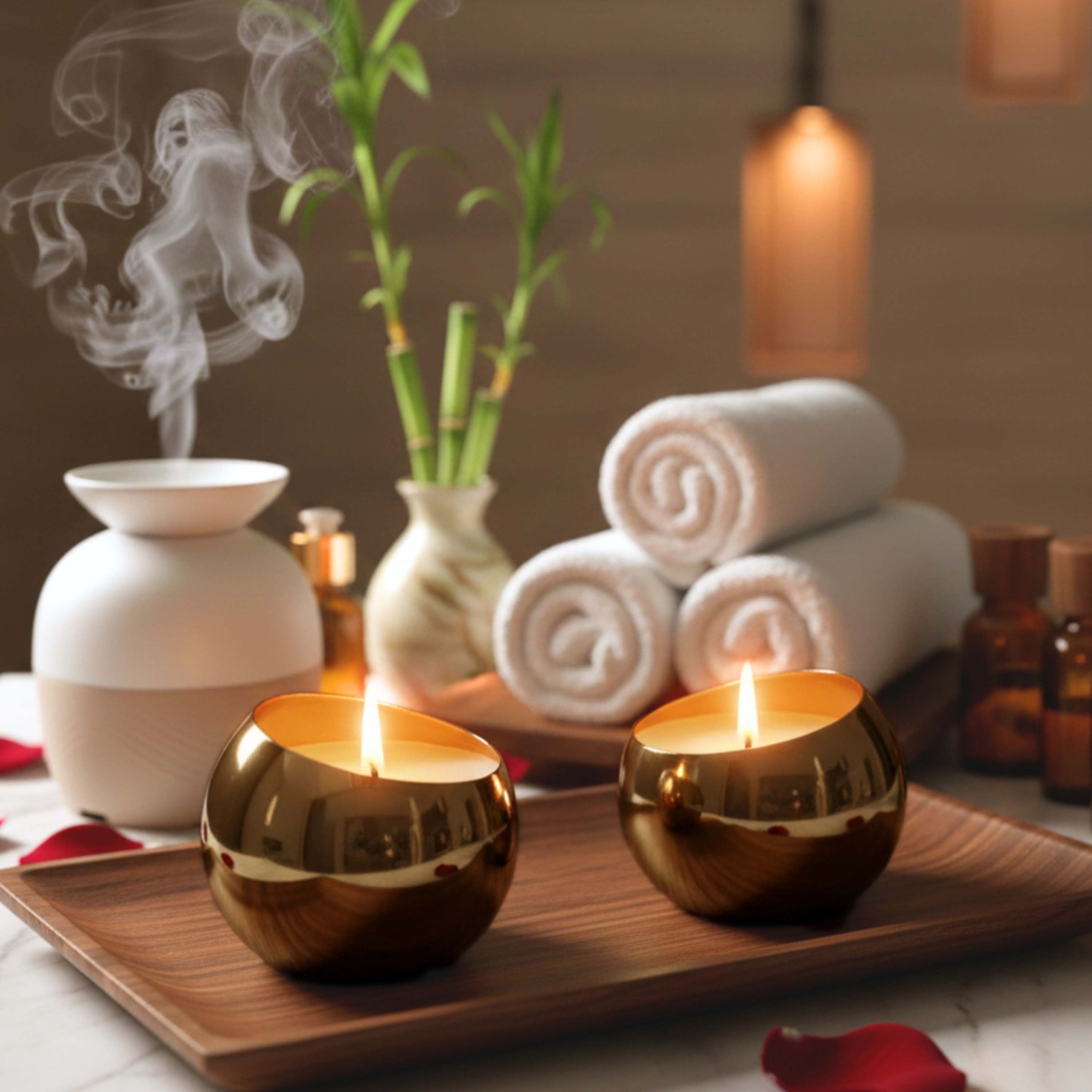 Metal Orb Scented Candle, Set
