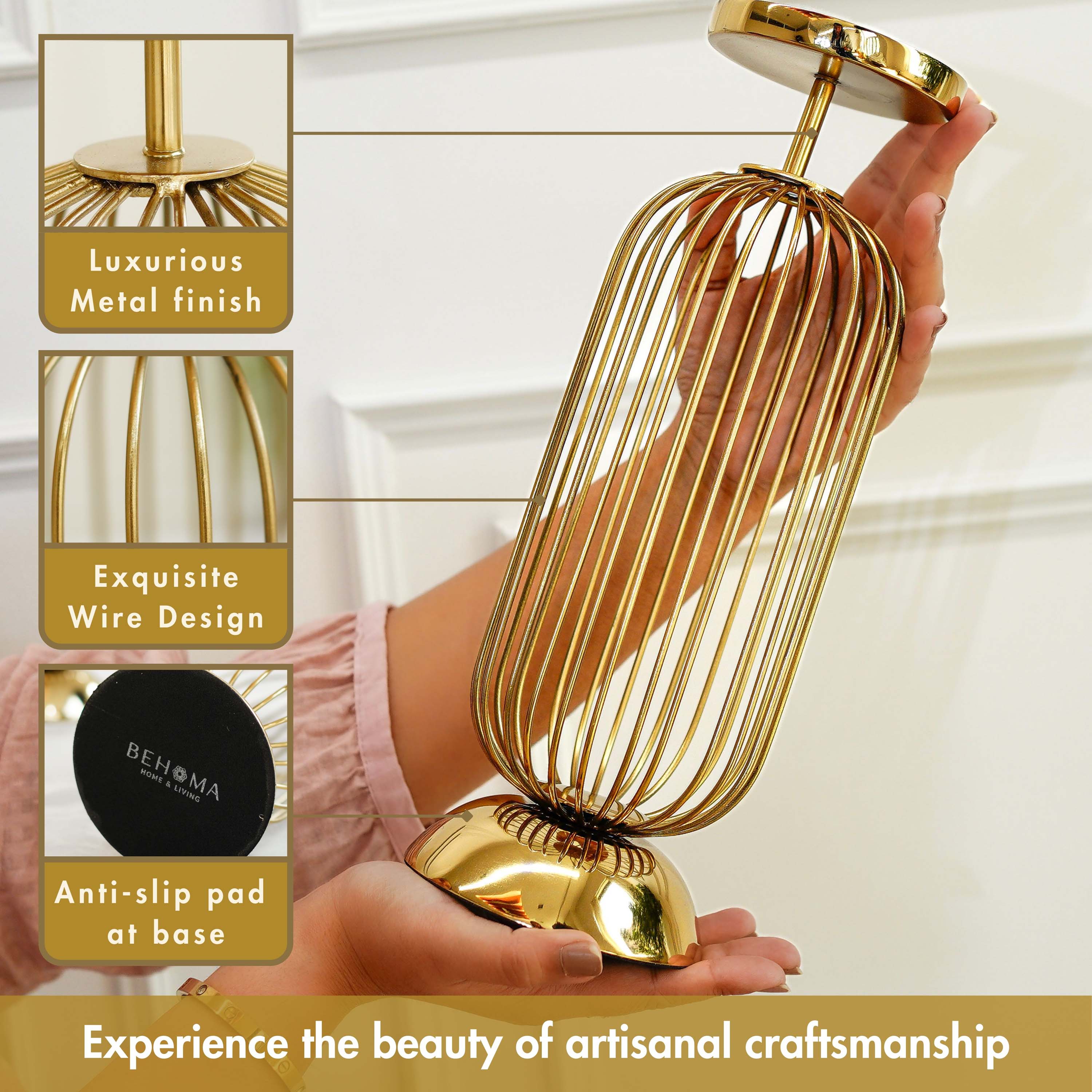 Cage Candle Holder Set