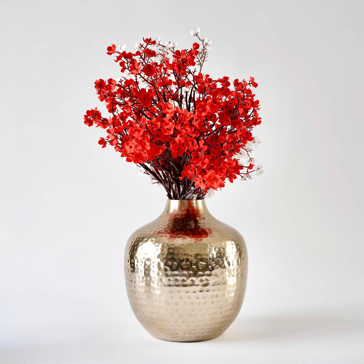 Hammered flower vase - Gold 