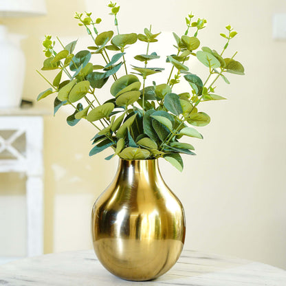 Golden Metal Flower Vase