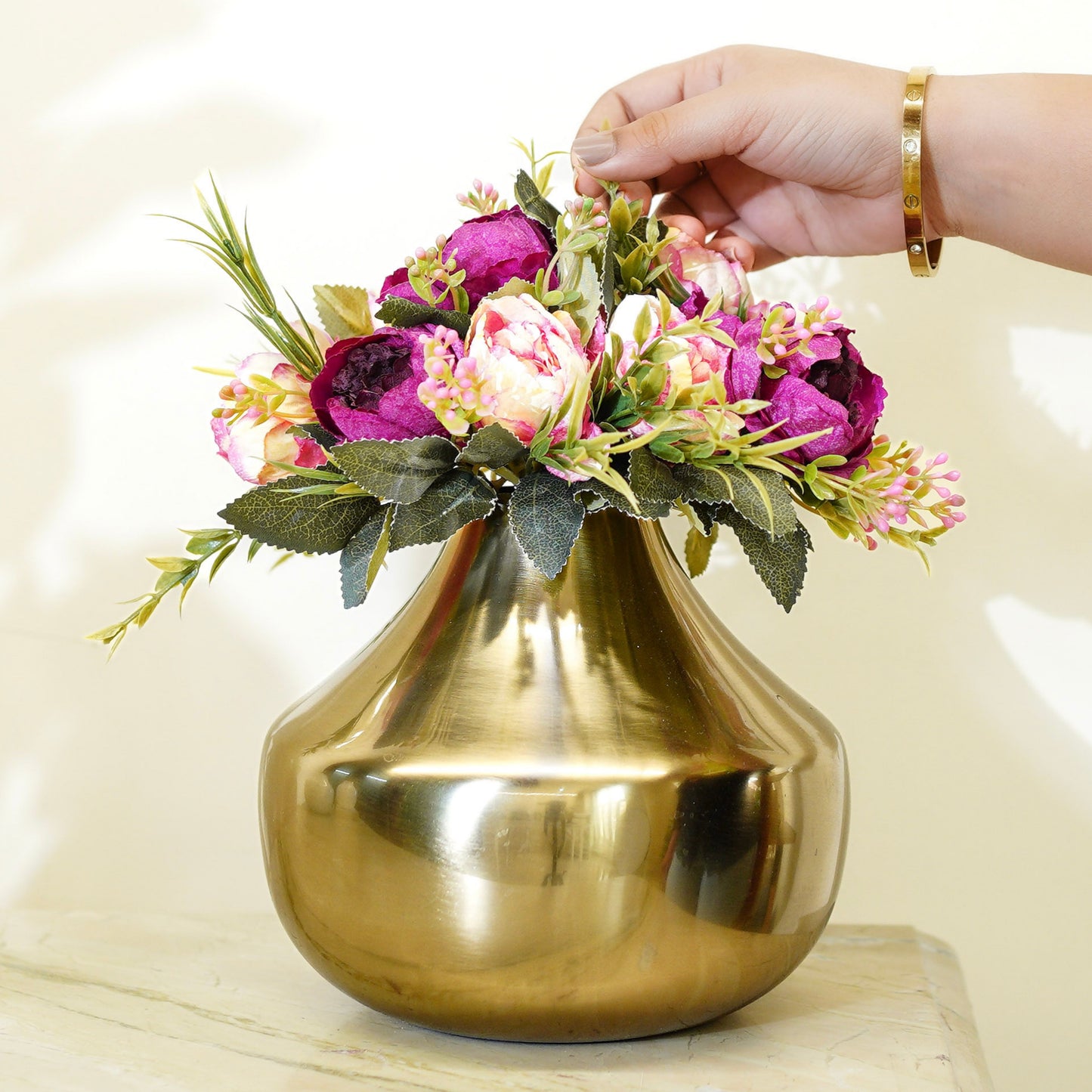 Metal Vase, Birthday Gift, Mother's day gift