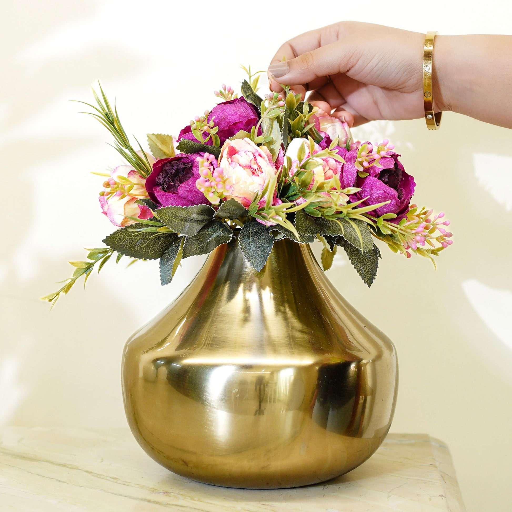 Metal Vase, Birthday Gift, Mother's day gift