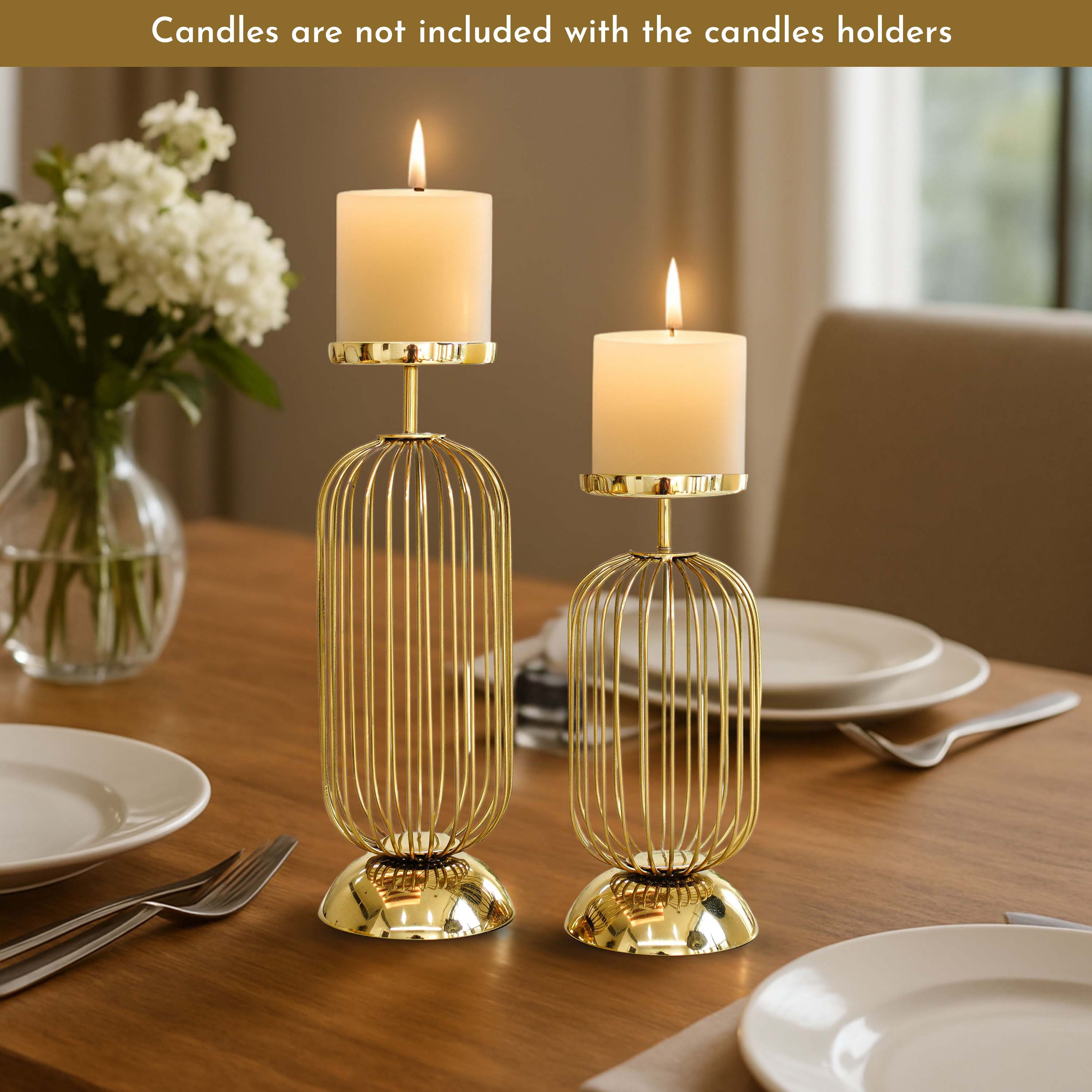 Cage Candle Holder Set