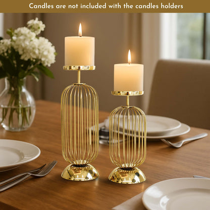 Cage Candle Holder Set