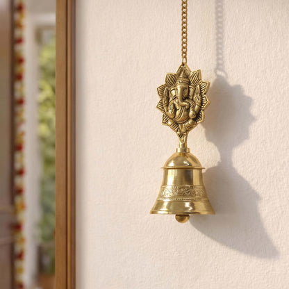 Pure Brass Ganesh Hanging Bell