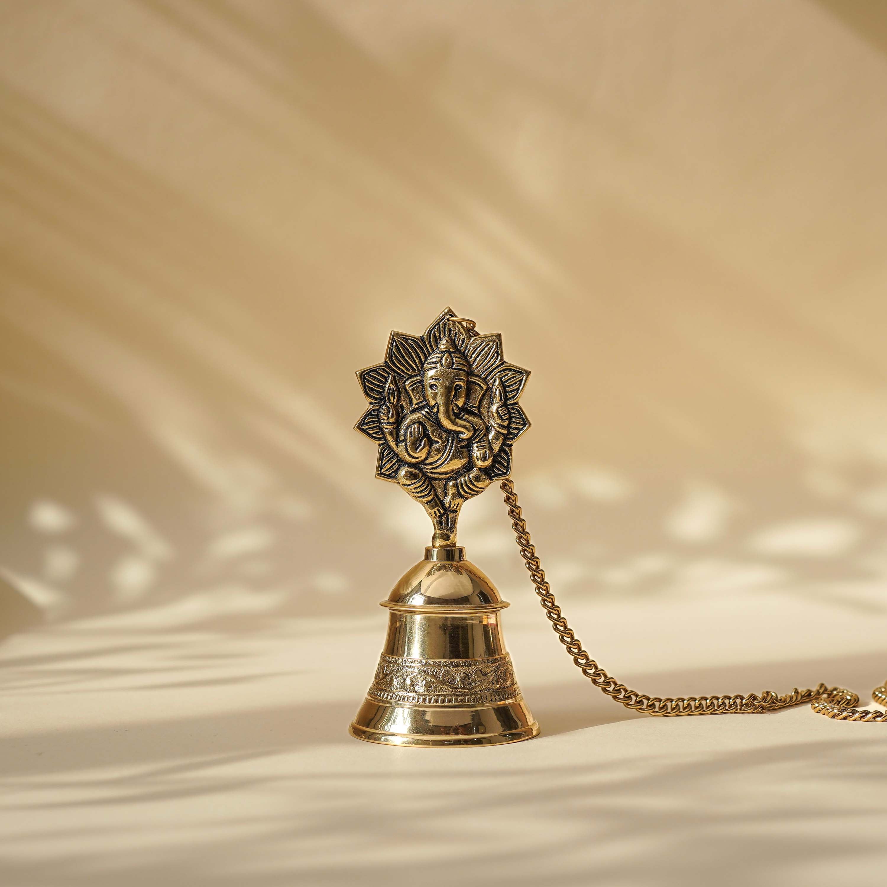 Pure Brass Ganesh Hanging Bell
