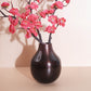 Metal bud Antique copper flower vase small