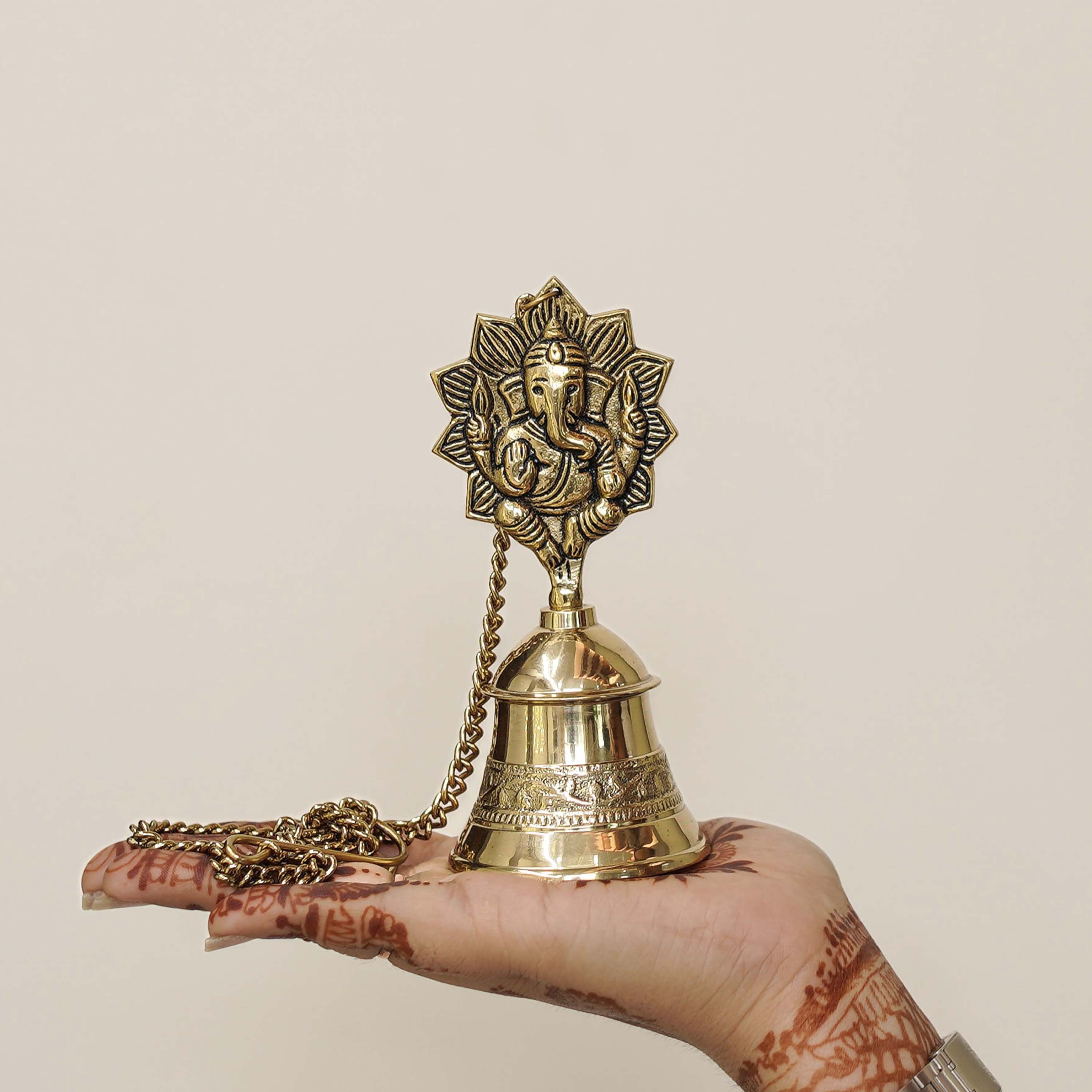 Pure Brass Ganesh Hanging Bell