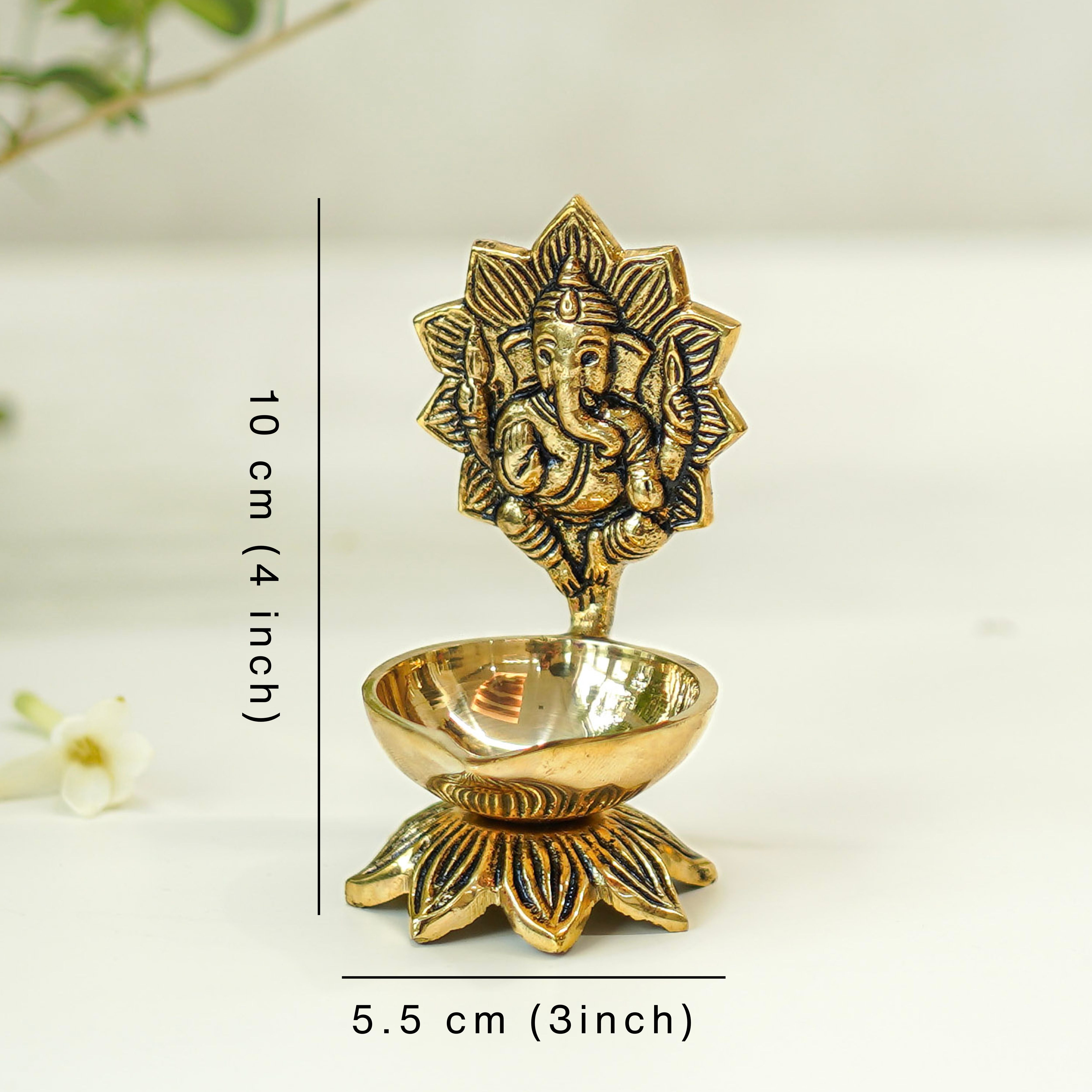 Brass Ganesh Diya