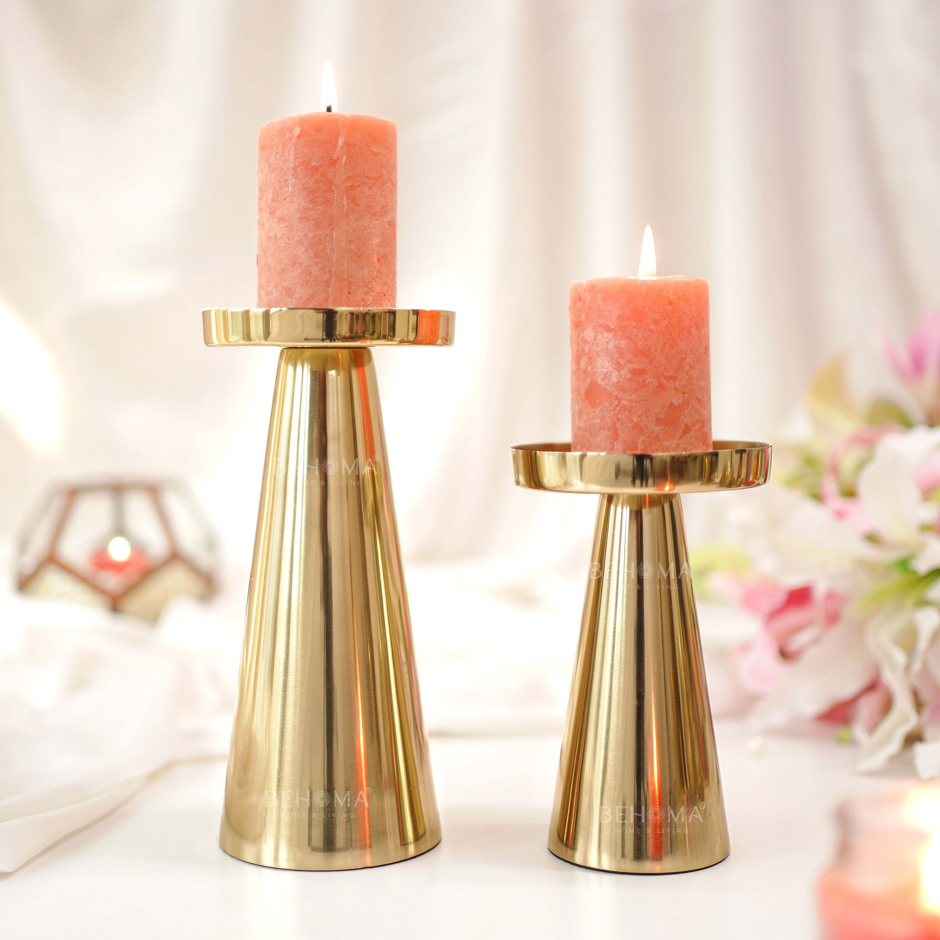 Metal Candle Holder Set