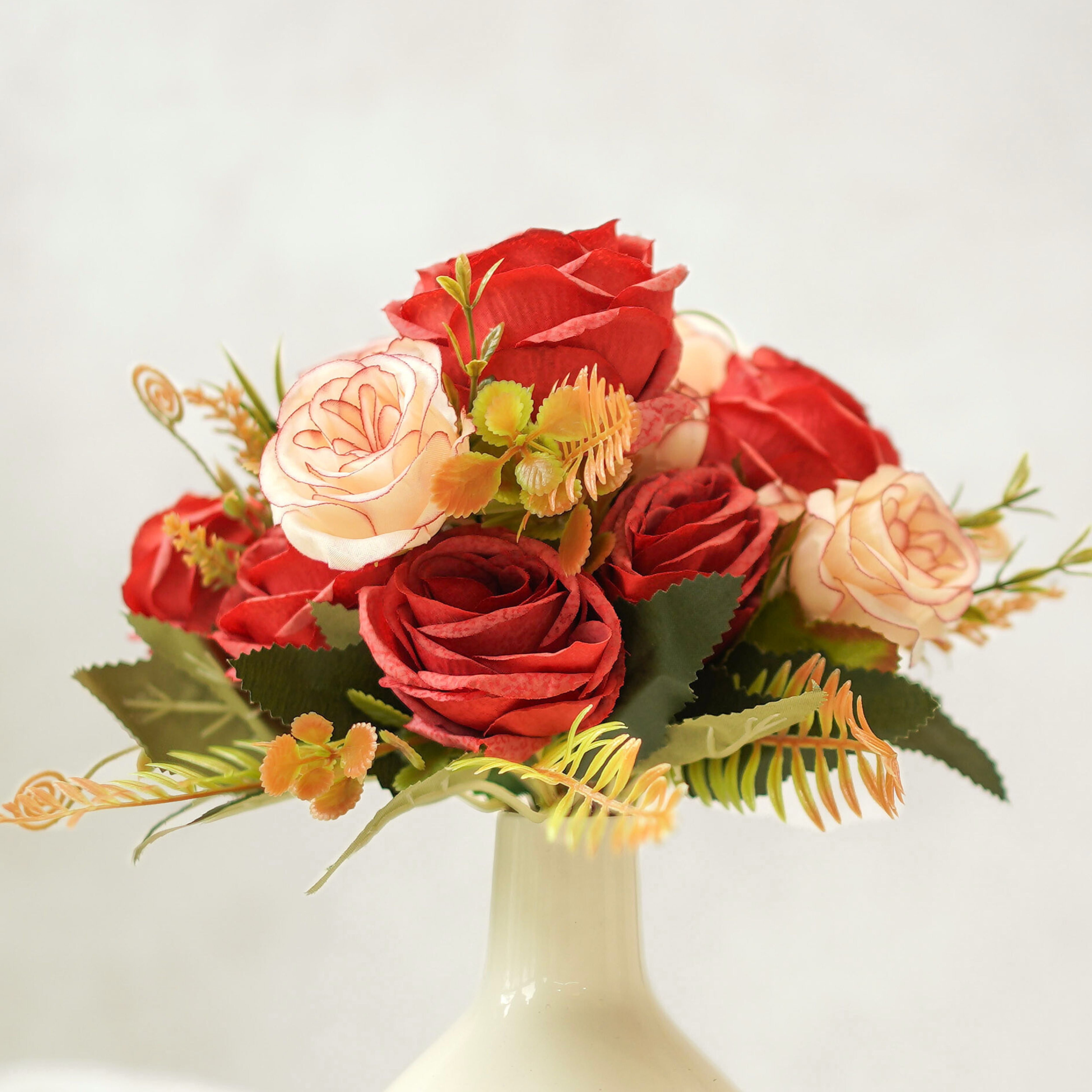 Dusky Rose Charm Bouquet, (Faux Flowers)