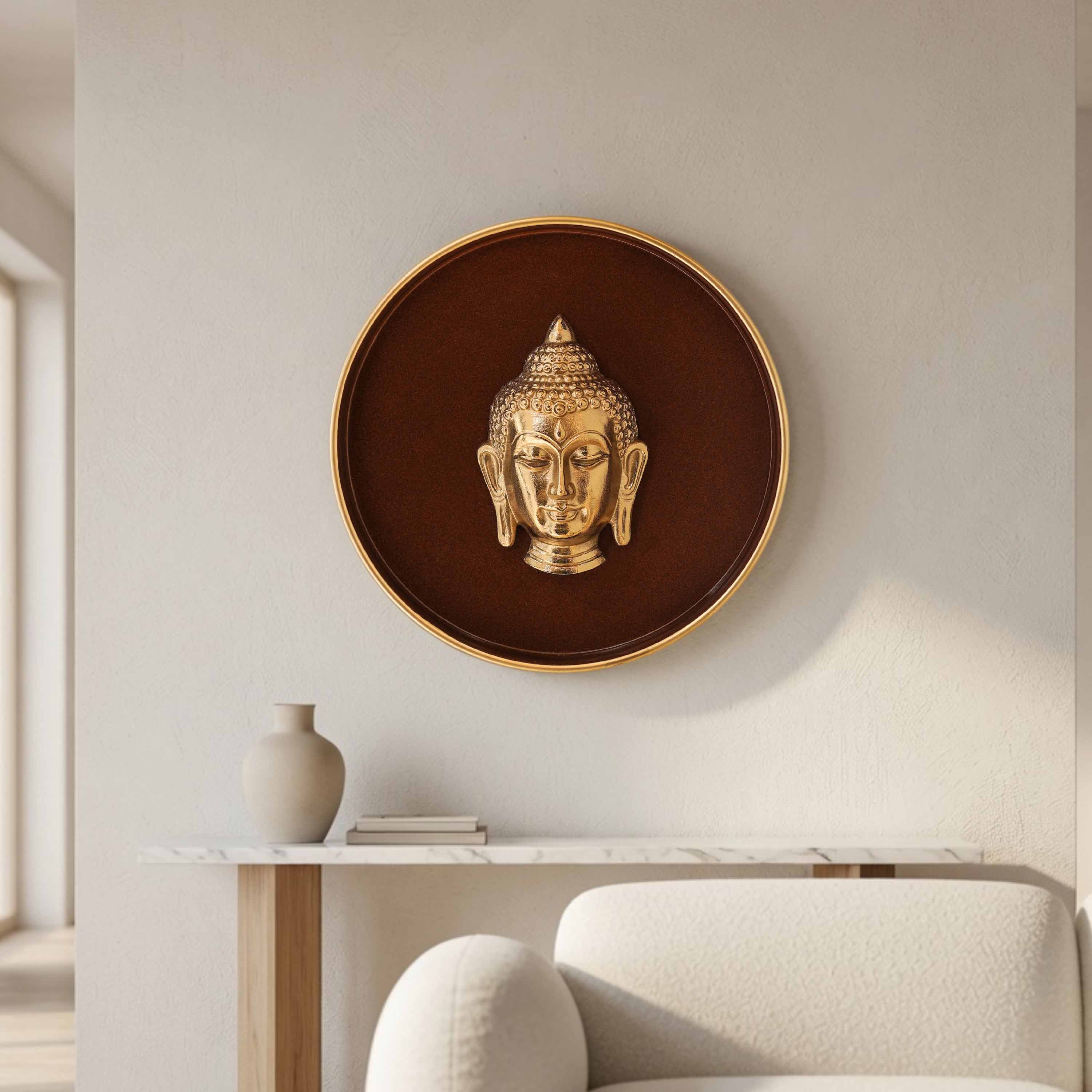 Buddha Wall Plate, 10 Inch