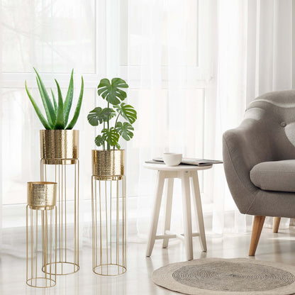 Tall Stand Metal Planter, Set (Planter Only)