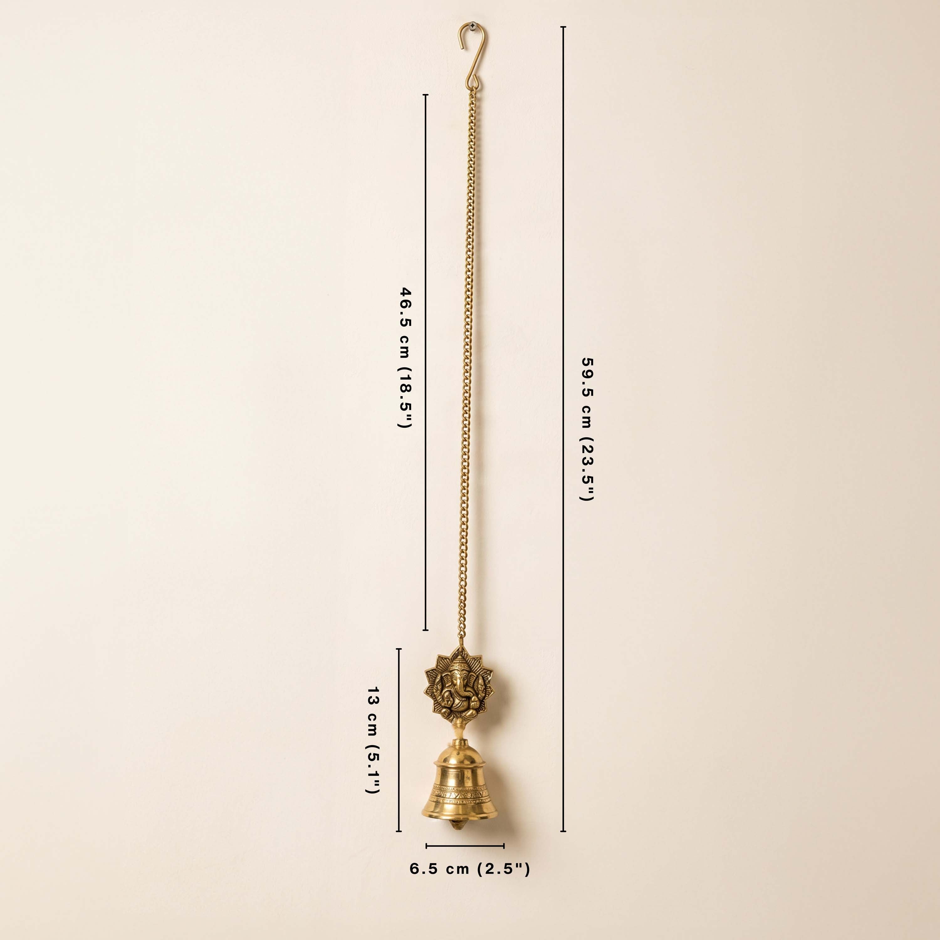 Pure Brass Ganesh Hanging Bell