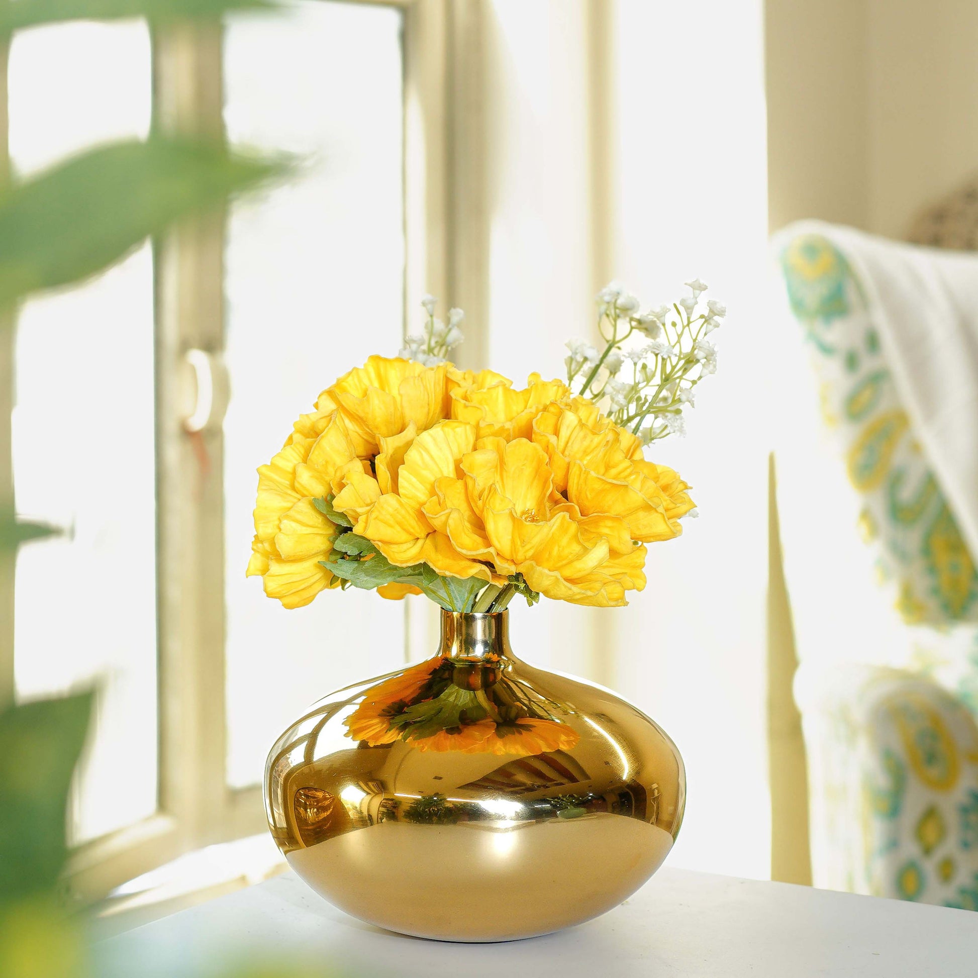 Metal Vase, Birthday gift for her