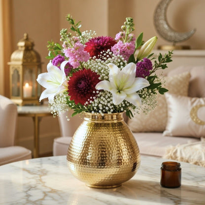 Matki Style Metal Flower Vase