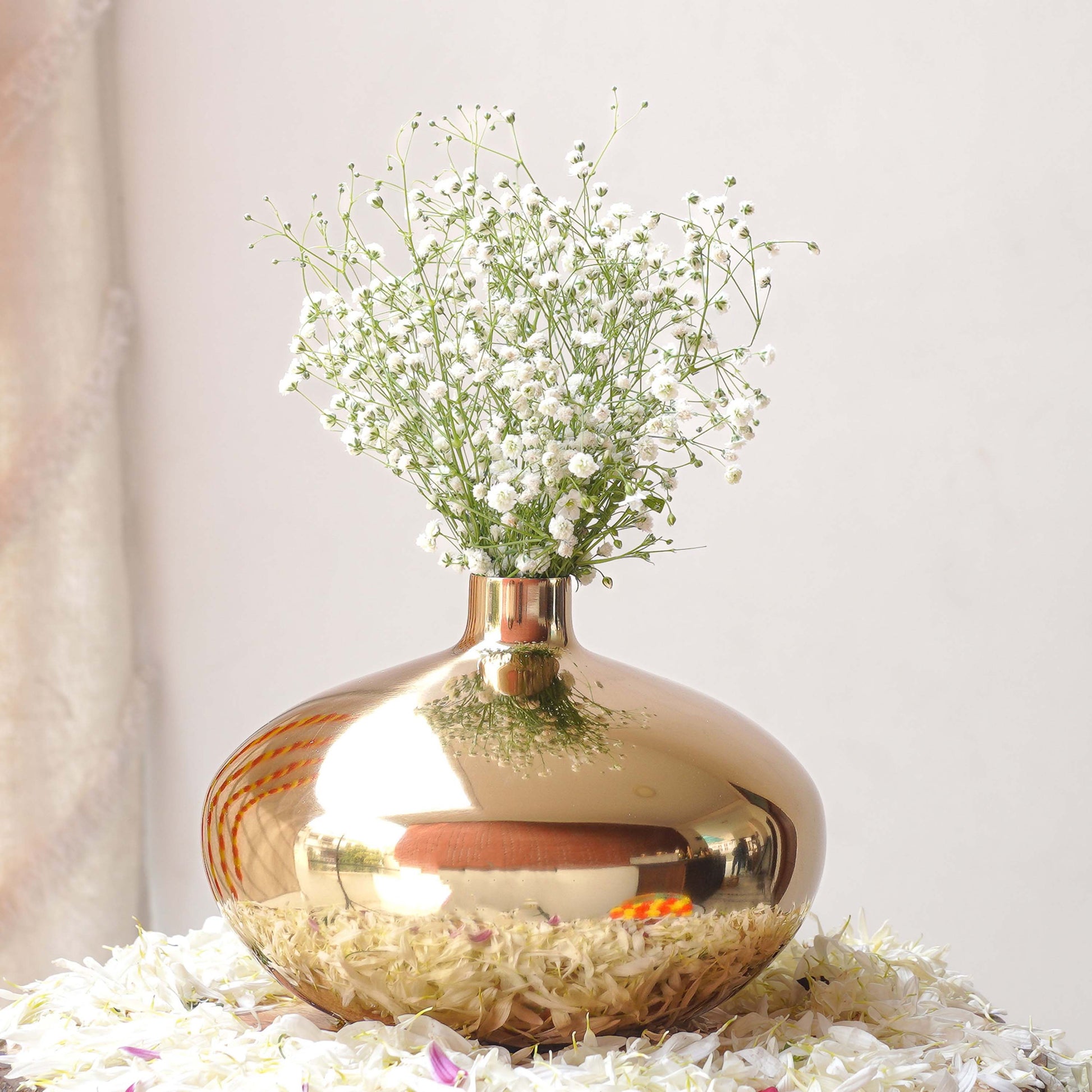 Metal Vase, Birthday gift for her
