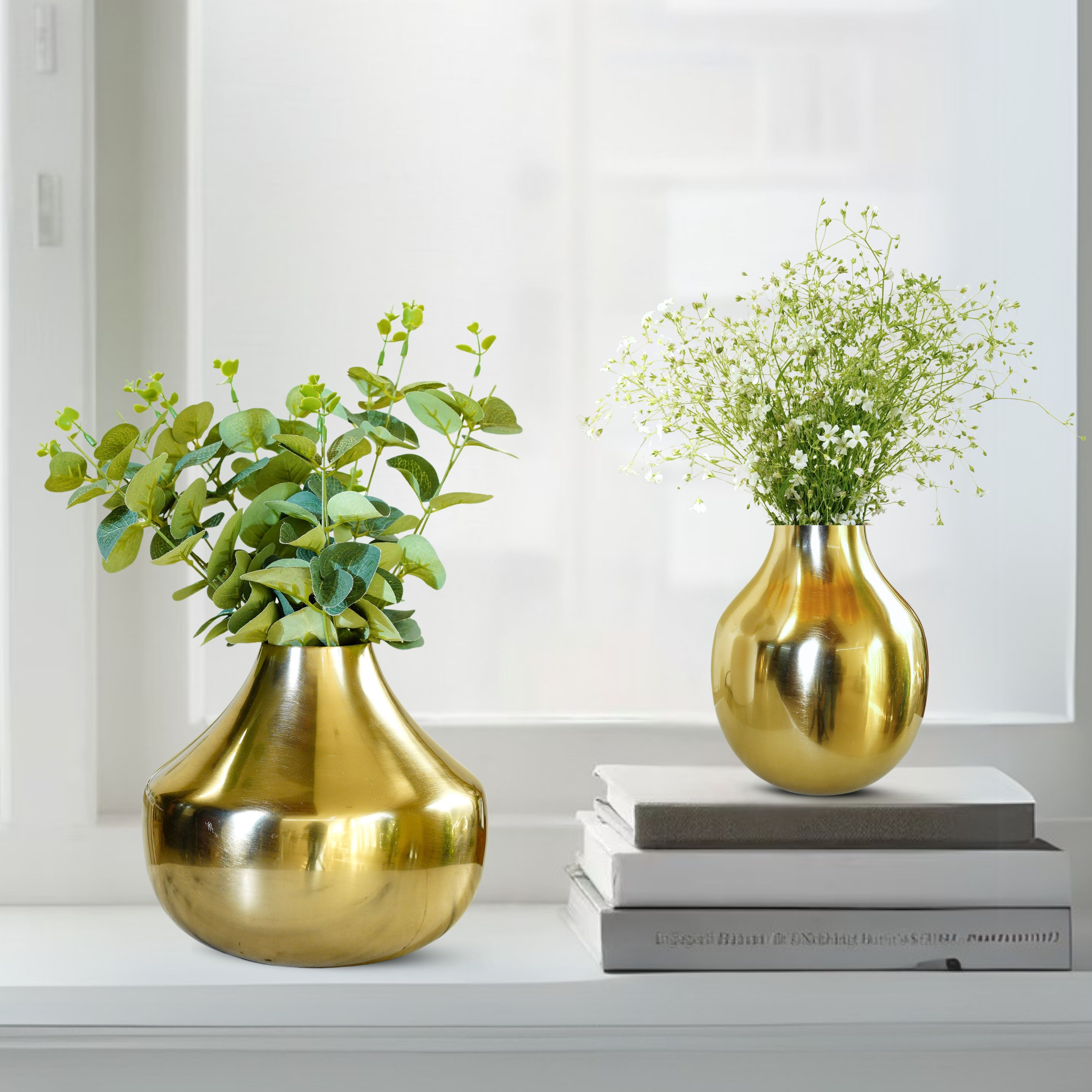 Metal Vase, Birthday Gift, Mother's day gift Set