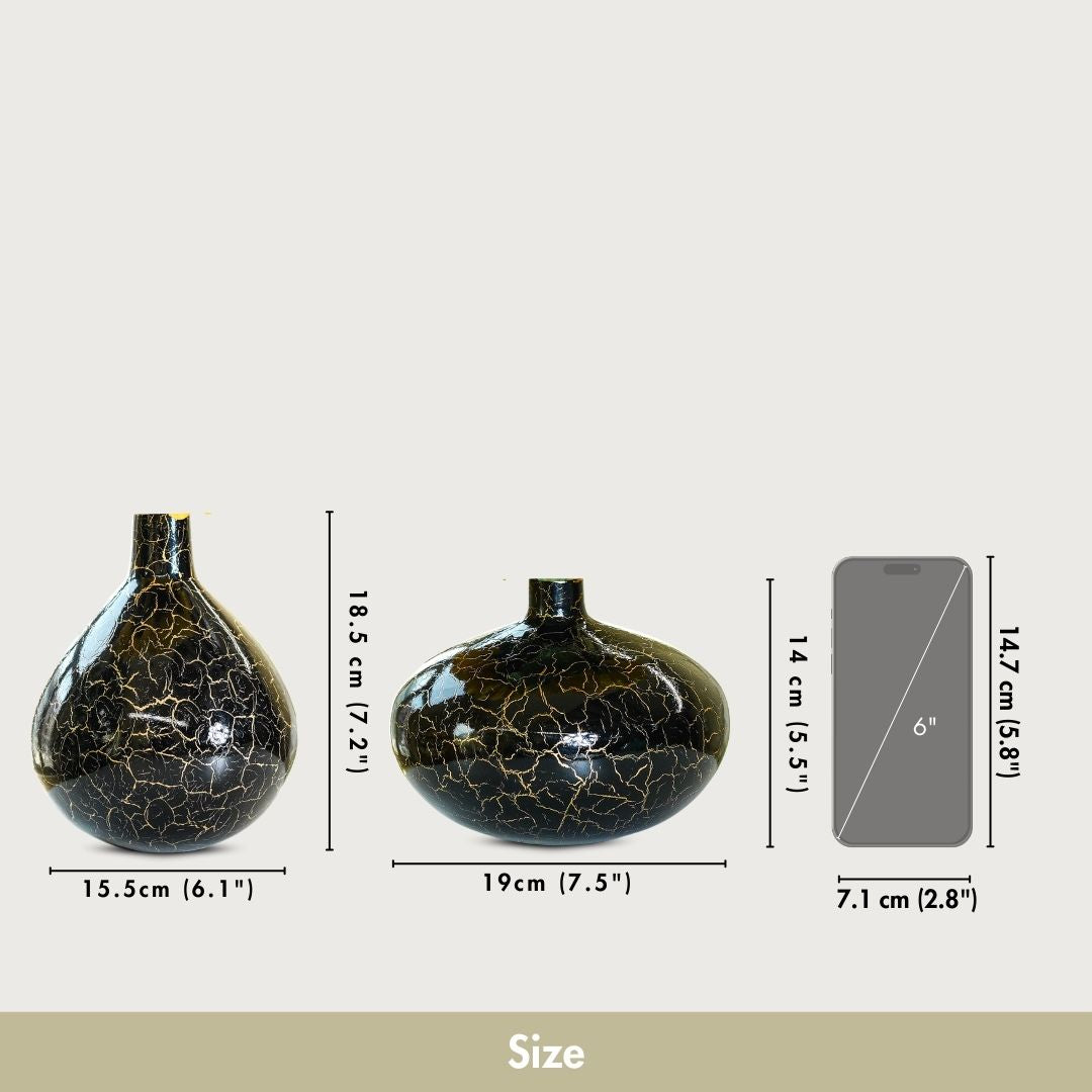 Metal Flower Vase, Mother's Day Gift Set