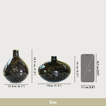 Metal Flower Vase, Mother's Day Gift Set