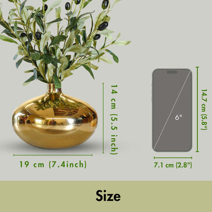 Metal Vase, Birthday gift for her