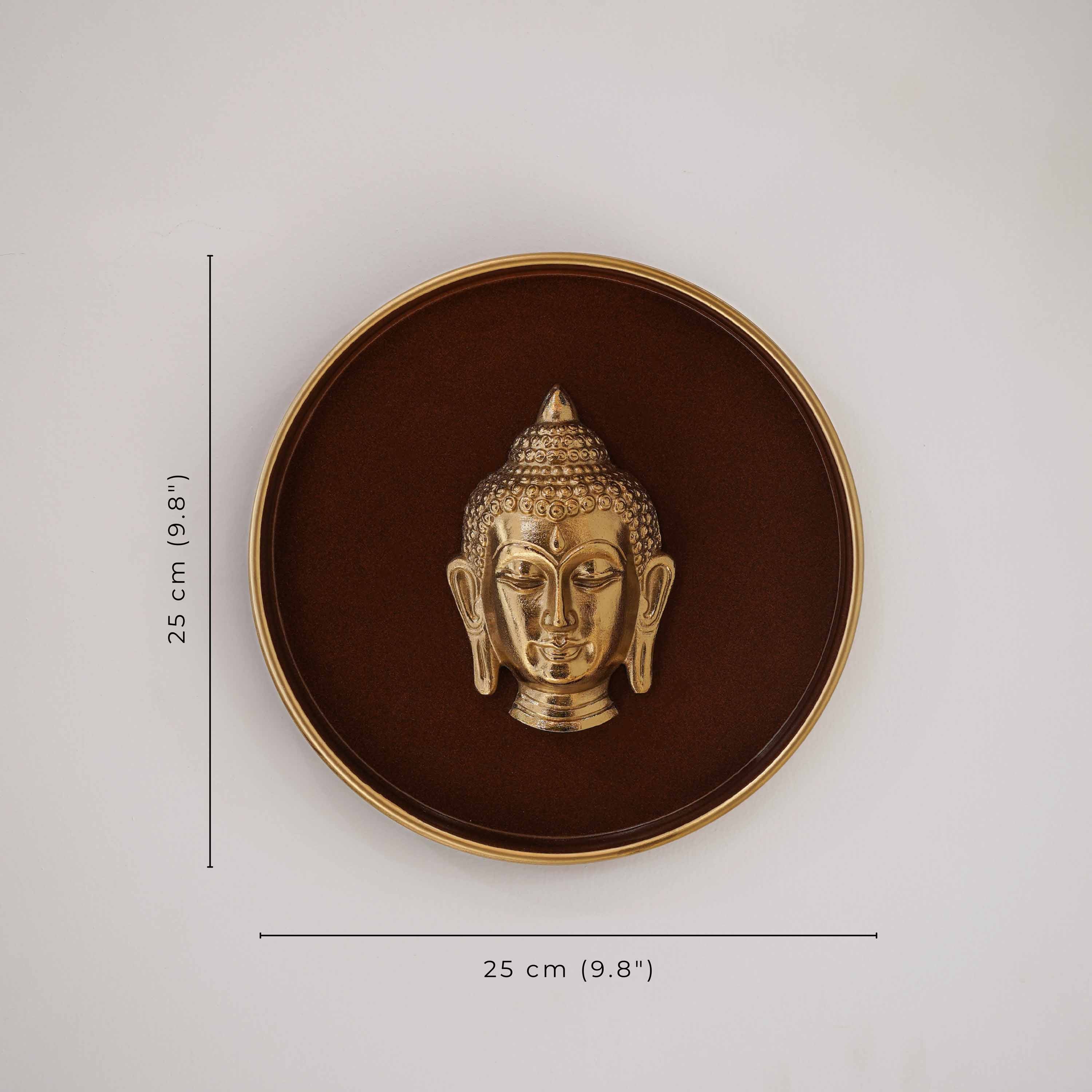 Buddha Wall Plate, 10 Inch