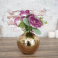 Metal hammered Flower vase - Small 