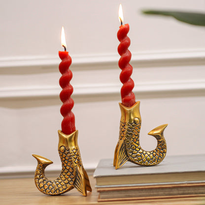 Fish Candle Holder, Gift, Gift for her, Christmas decor, Birthday gift, Table decor , Candle Stand, Animal candle holder, anniversary gift