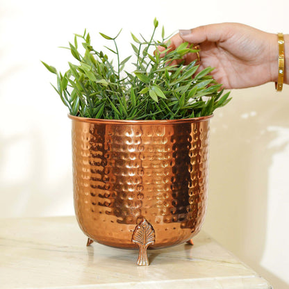 Leaf leg Metal Planter (Pot Only)