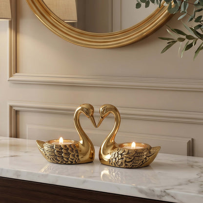 Swans Tealight Holder set
