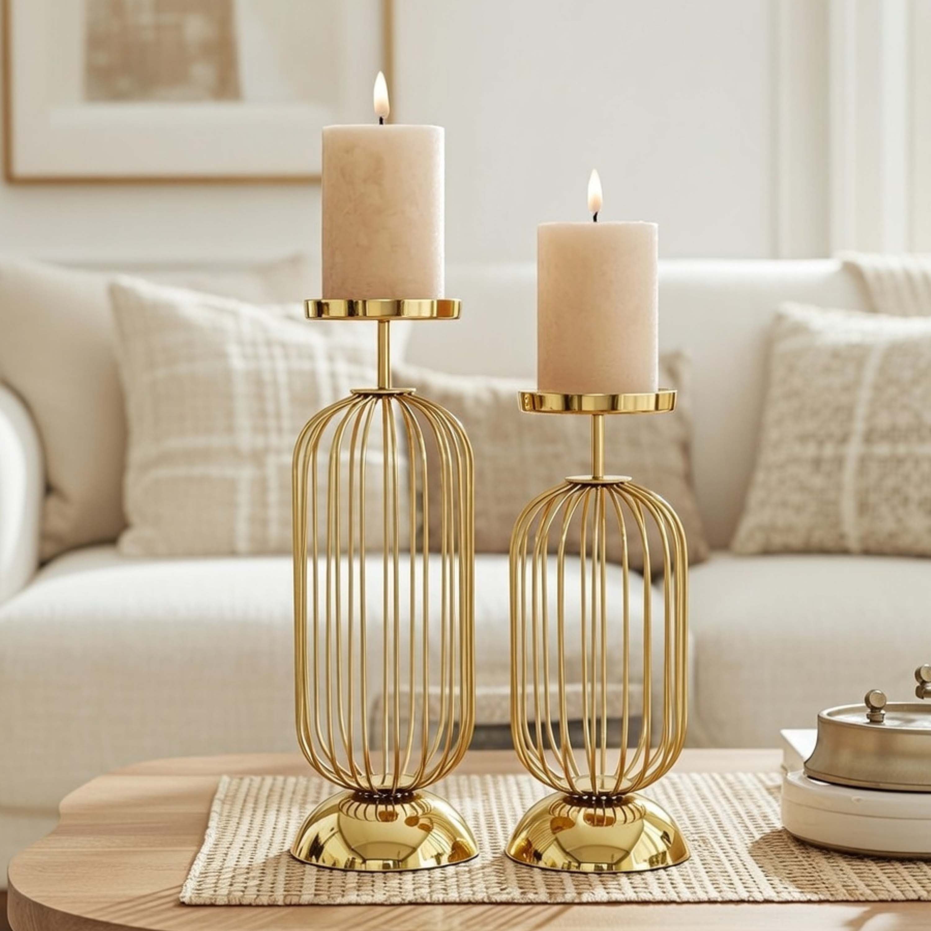 Cage Candle Holder Set