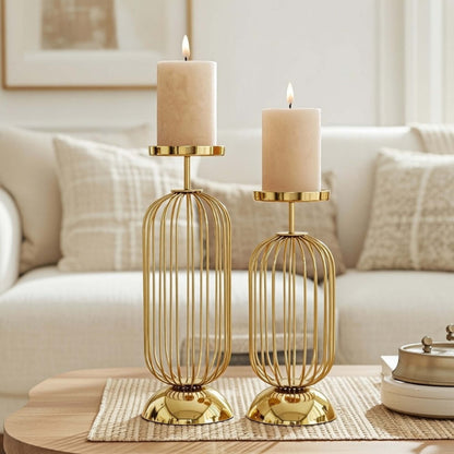 Cage Candle Holder Set